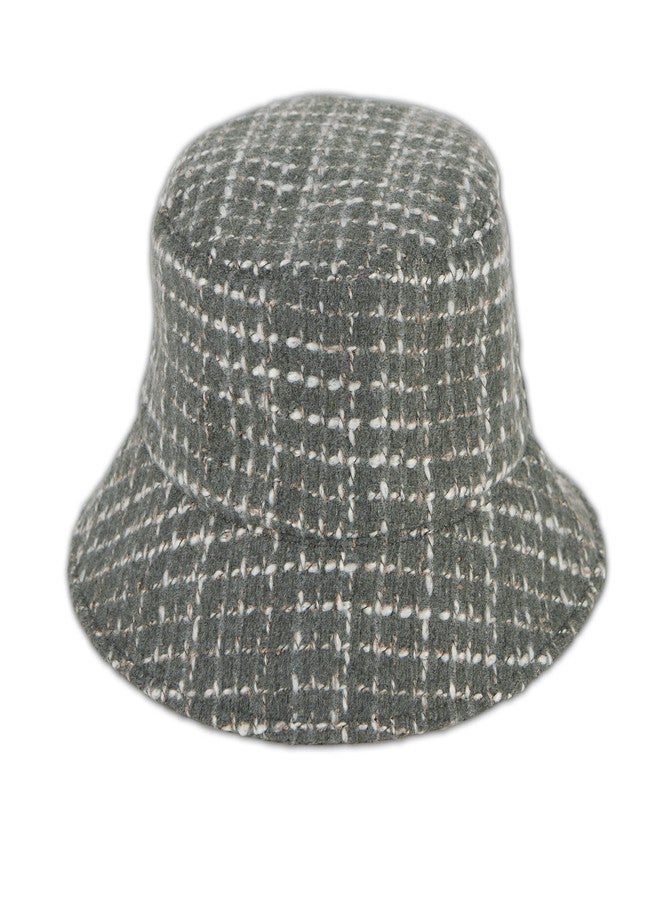 Hadley Wren قبعة دلو من التويد قابلة للعكس من هادلي رين للنساء، مقاس واحد، رمادي - Image 1